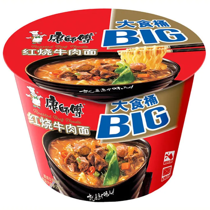康师傅大食桶红烧牛肉方便面class=